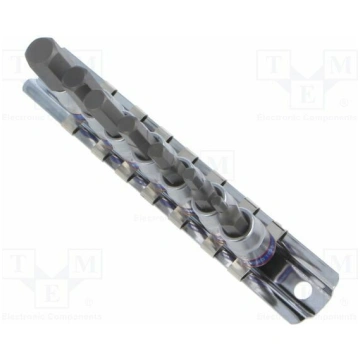 Socket: hex key-bit-set; 1/4"; 7pcs. | KT-2127PR |