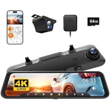 WOLFBOX 12 collu G850 4K atpakaļskata kameras spog