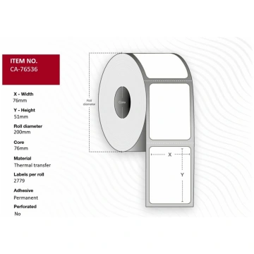 Capture - labels - 16674 label(s) - 76 x 51 mm (al