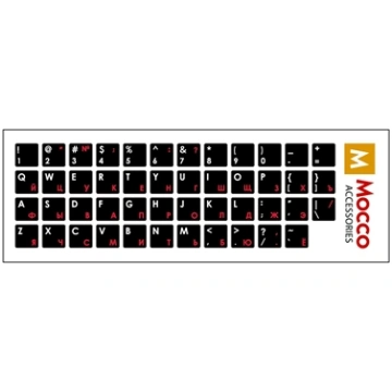 Mocco Keyboard Sticks ENG / RU With Laminated Wate