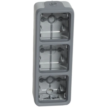 Legrand PLEXO55 Triple vertical surface-mounted bo