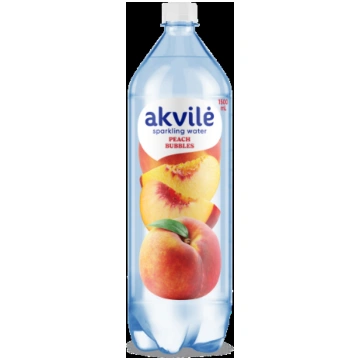 Dzeramais ūdens AKVILE ar persiku aromātu, viegli 