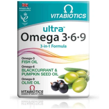 ULTRA Omega 3-6-9 kapsulas N60 Vitabiotics