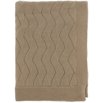 Brūns adīts pleds 130x170 cm Gentle – Södahl