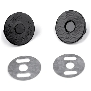 Magnētiska aizdare somām Ø18mm 780784 - 5 melna