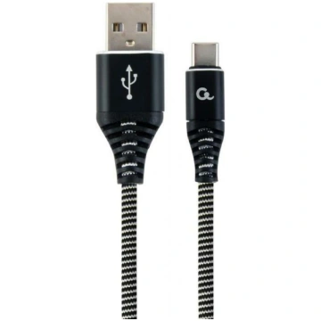 Gembird kabelis USB-C uz USB2 2m melns/balts, USB 
