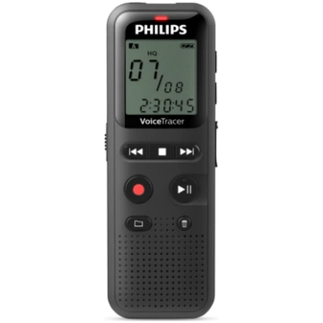 PHILIPS diktafons, 8GB, melns (DVT1160)