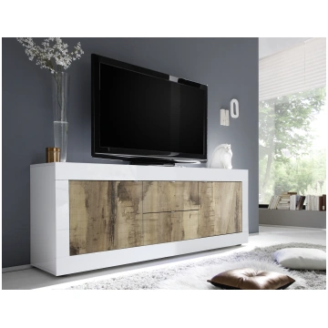 TV Galds/ zemā kumode BASIC - Balta- Pero My Store