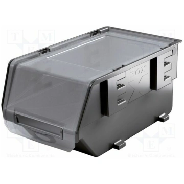 Container: cuvette; black; Cover colour: transpare