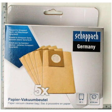 Putekļu sūcēja maisi SprayVac20, Scheppach 7905701