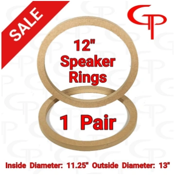 12" Speaker Rings Pair GP Car Audio