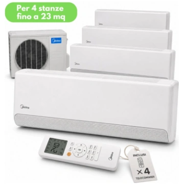 Midea Breezeless E Quadri Split 10,6 kW per 4 stan