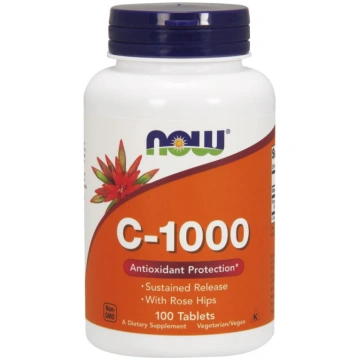 NOW Foods C vitamīns-1000 ar mežrozīšu augļiem - i