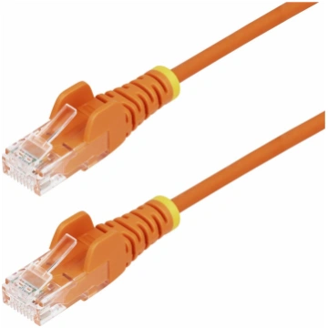 Startech 1m Orange Slim CAT6 Ethernet Cable, Snagl