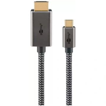 Goobay 75700 video kabeļa adapteris 2m USB Type-C 