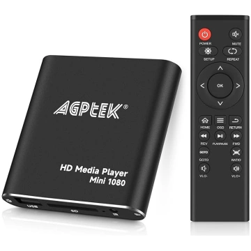 AGPTEK HDMI multivides atskaņotājs, Mini 1080p Ful