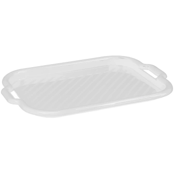 Paplāte Domotti Clever, 34 cm x 3 cm, 53 cm, Balta