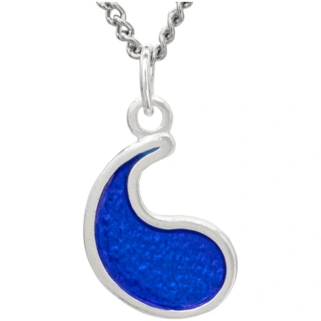 Flame of Tar Valon Ajah Necklace - Enameled Sterli
