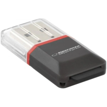 Esperanza EA134K card reader Black,Silver,Transpar