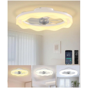 JAYNLT Griestu ventilators ar apgaismojumu, diamet