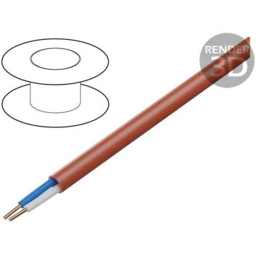 Wire: control cable; HTKSH; 1x2x0.8mm; Insulation: