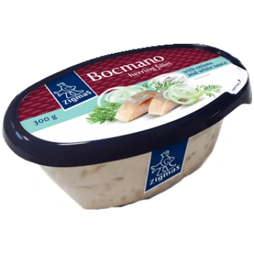 Siļķu fileja Bocmano ar balto mērci ZIGMAS 300g