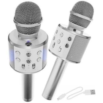Karaoke mikrofons - skaļrunis ar balss maiņas efek
