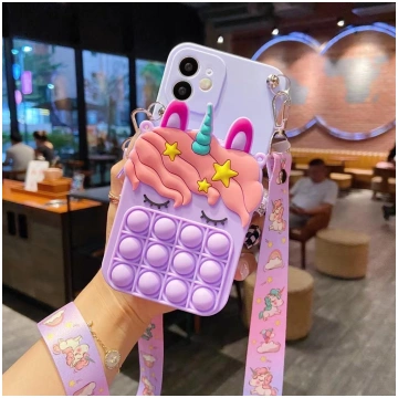 3D Cartoon Wallet Phone Case For Samsung Galaxy S2