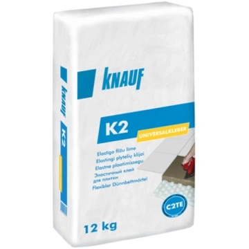 Elastīga flīžu līme K2 Knauf 12 kg pelēka