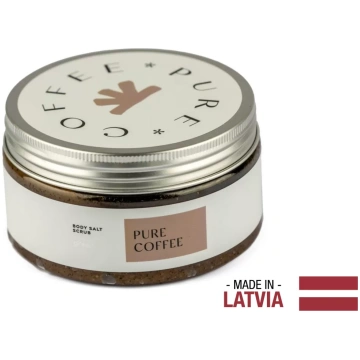 GREENUM Ķermeņa sāls skrubis PURE COFFEE, 320 g