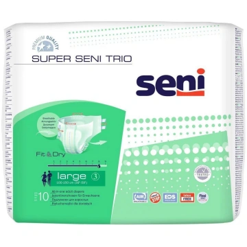 Autiņbiksītes Seni Super Trio, Large, 10 gab