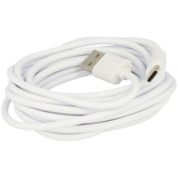 Cable USB - MICRO USB TYPE C 3m WHITE