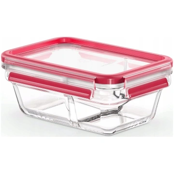 Emsa ClipClose Glass Food Container 800 ml red ( 6
