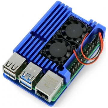 JustPi Obudowa z dwoma wentylatorami Raspberry Pi 