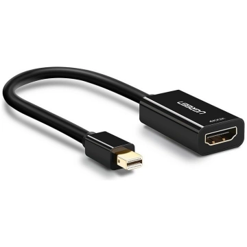 Pārveidotājs Mini DP spraudnis— HDMIligzda, melns 