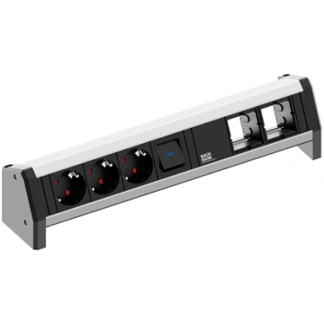 Bachmann DESK 1x switch 3x earthing contact 2x ABD