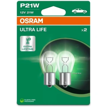 Spuldzes P21W, 21W, 12V, 460Lm, ULTRA LIFE sērija 