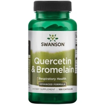 SWANSON Quercetin & Bromelain - kvercetīns + brome