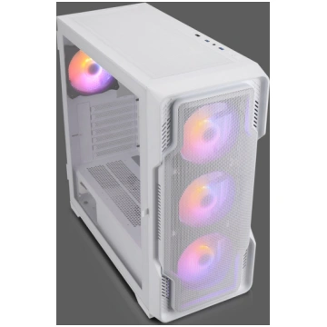 Nanoxia DS-9ARGB-W - Midi Tornis - PC - Balts - AT
