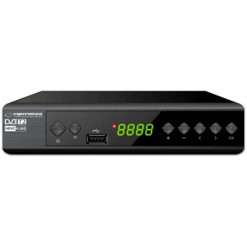 DVB-T2 H.265/HEVC digitālais uztvērējs/dekoders Es