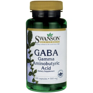 SWANSON GABA 500mg (gamma-aminosviestskābe N100