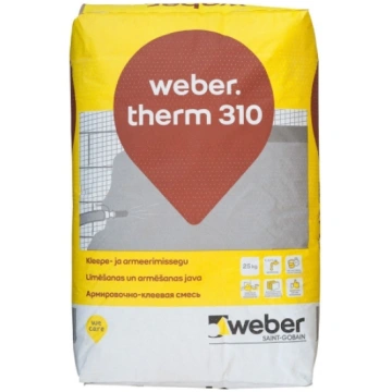 Līmēšanas un armēšanas java Weber therm 310 25 kg 