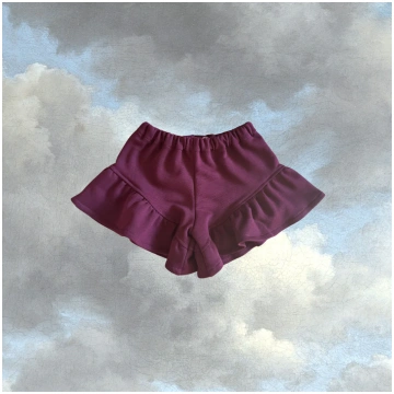 Pantaloncini Ortese - Felpa borgogna