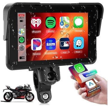 Rimoody Moto bezvadu Carplay pārnēsājamais auto ra
