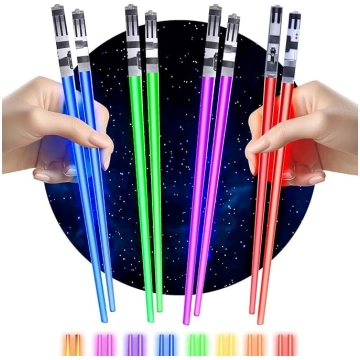 Lightsaber LED Lights Chopsticks 4 pāri sarkans za