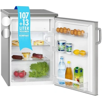 Bomann KS 2194.1 inox ledusskapis ar saldētavu | D
