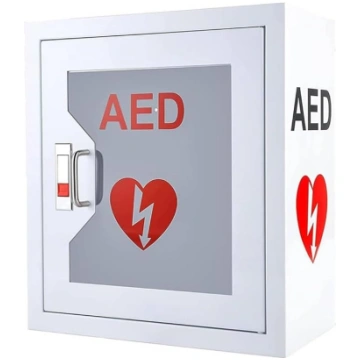Sienas AED defibrilatora glabāšanas skapis, metāla