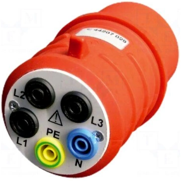 Three-phase adapter | 32A | CEE plug x5,4mm socket