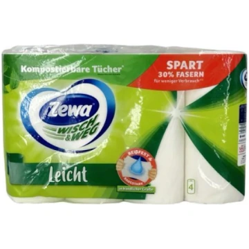 Dvieļi papīra Wisch & Weg Leicht 4 ruļļi Zewa