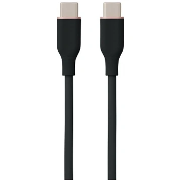 Silicone Cable USB Type-C - Type-C, 60W, (black, 3
